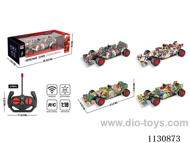 1:18Four-way Graffiti Equation Vehicle 2 models 4 colours mixed packing