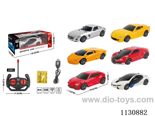 1:24Four-way light remote control car bag 3*1.2V rechargeable battery 6 mixes