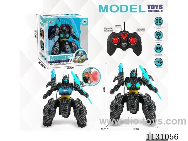5ch 27MHZ rc robot with spray not included battery