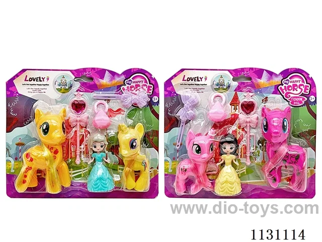 Large Pony Pole + Doll + Hair Clip + Ring + Scepter