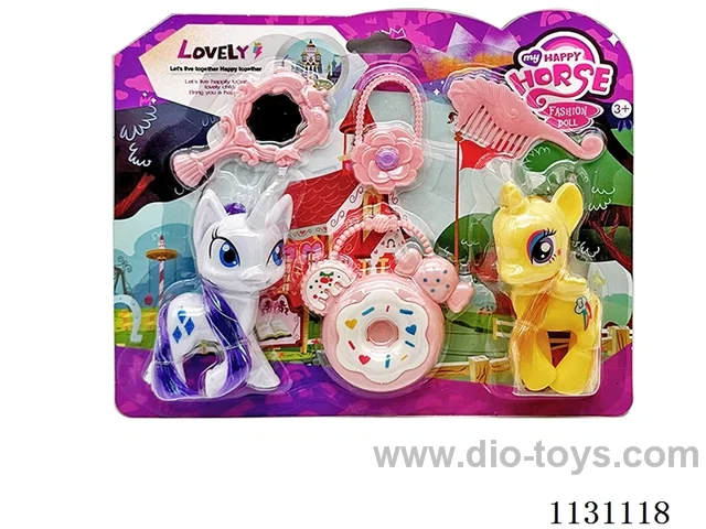 Large Pony Polo + Alarm Clock + Mirror + Comb + Bag