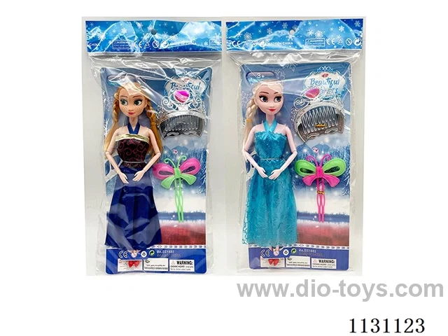 11.5" 9 joints Ice Princess + Crown + Butterfly