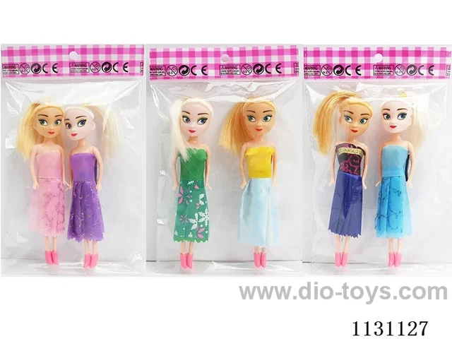 7" 16cm 5 jointed Ice Doll+Shoes 2pcs Mixed