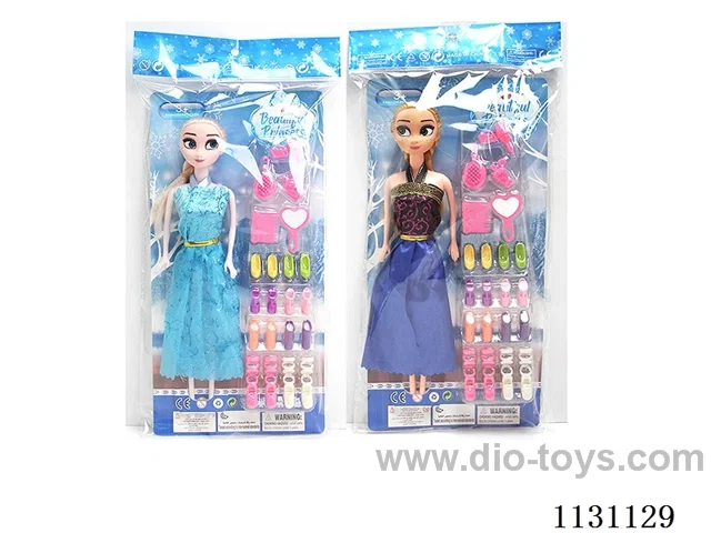 11.5" 27cm 5 joints Frozen Princess + accessories Mixed bag