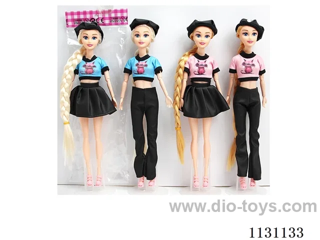 11.5″ 30cm 9 joints empty body long whip barbie + shoes Multi-mixed