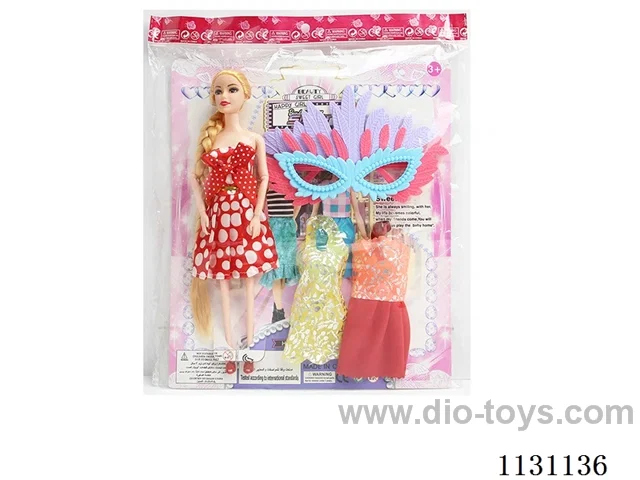 11.5″ 28cm 9 joints Long Whip Barbie + clothes + mask Mixed bag