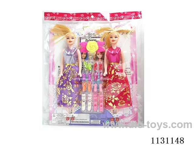 11.5″26cm 5 jointed hollow body Barbie + flower + accessories Multi Mixed Pack