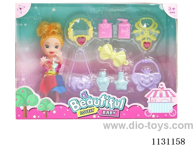 3.5 inch 10cm 5 joints Barbie + accessories (various mix)