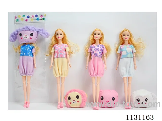 11.5″ 30cm 11 joints Animal Barbie doll Mixed bag