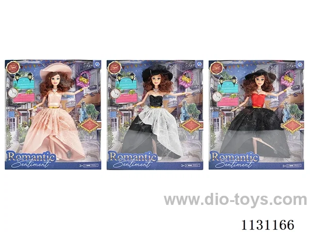 11" 28cm 11 jointed Barbie + handbag (various mix)