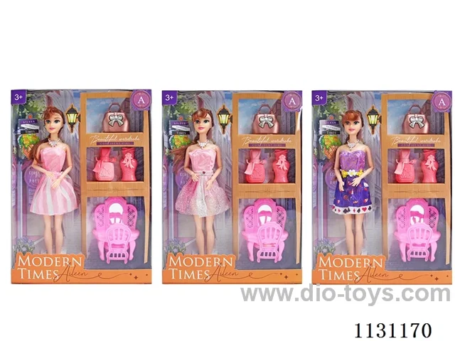 11.5" 29cm 9 joints Barbie + Accessories (Various Mixed)