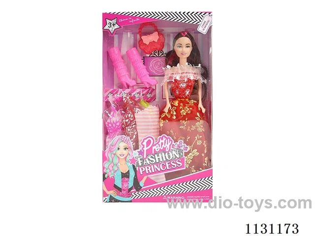 11″28cm 5 joints Barbie+Clothes+Shoes&Bags(Mixed bag)