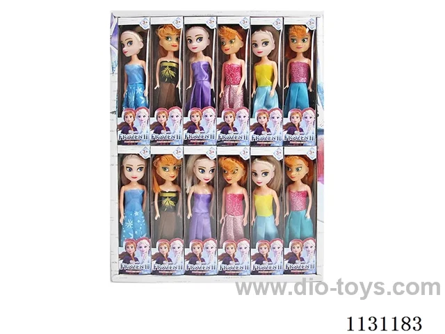 7" 15cm 5 joints Ponytail Ice Dolls Display Box 24pcs