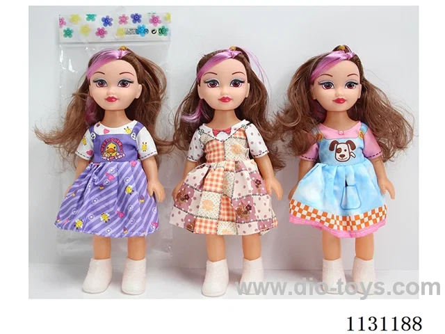 10" 27cm 5 jointed dolls, 3 packs