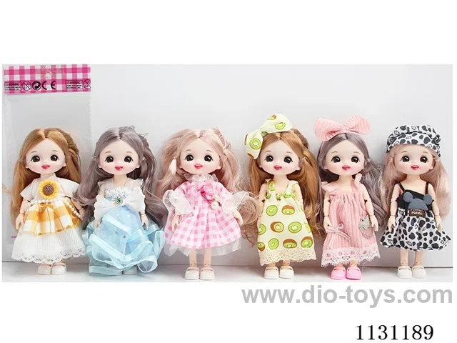 6" 16cm 13 jointed doll Multi-mixed