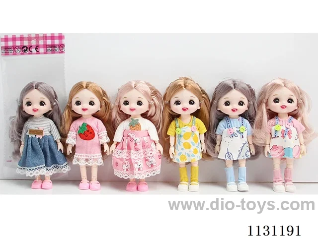 6" 16cm 13 jointed doll Multi-mixed