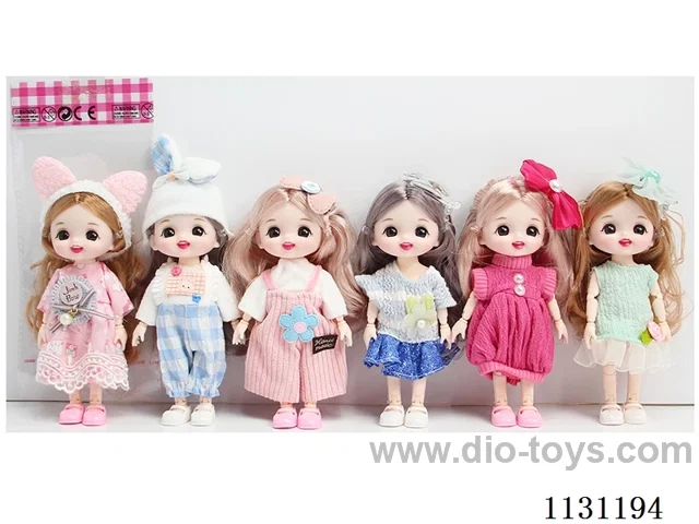 6" 16cm 13-jointed doll, Multi-mixed