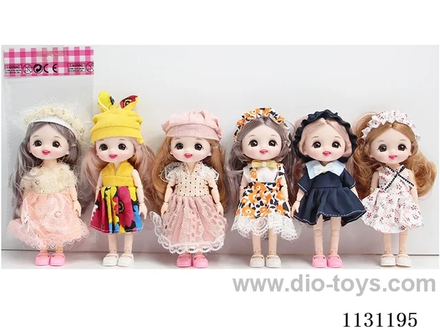 6" 16cm 13-jointed doll, Multi-mixed