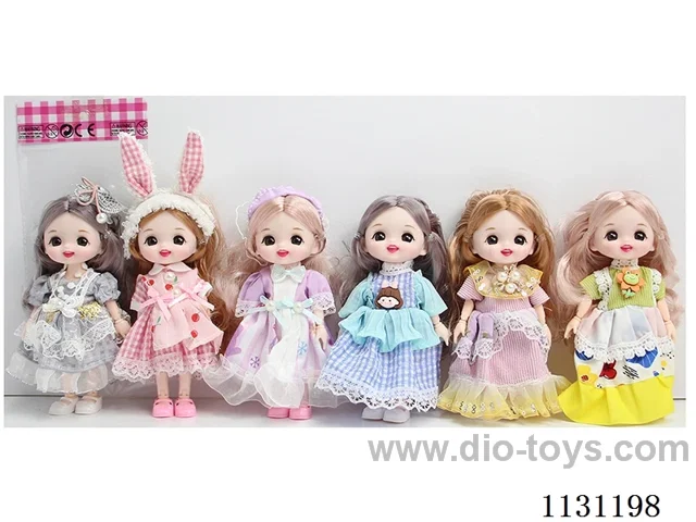 6" 16cm 13-jointed doll, Multi-mixed