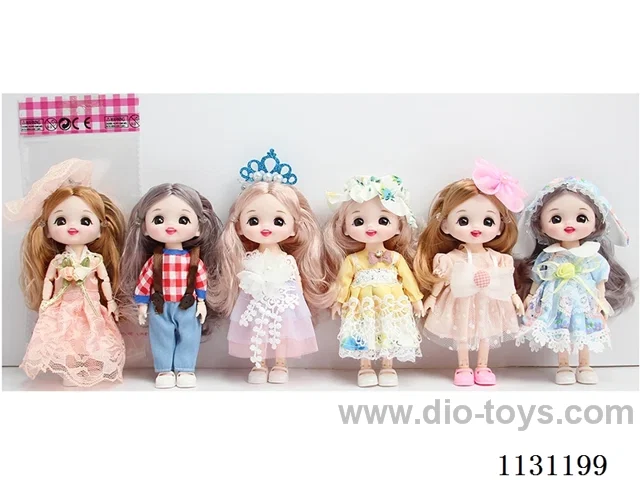 6" 16cm 13-jointed doll, Multi-mixed