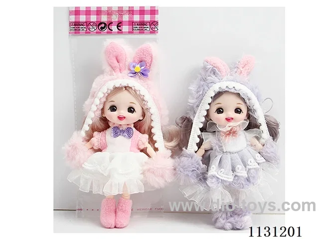 6" 16cm 13 jointed doll Mixed in two versions