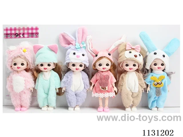 6" 16cm 13-jointed doll Multi-pack