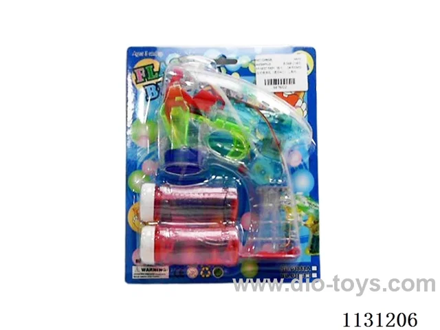 Automatic bubble gun (transparent 4 lights)
