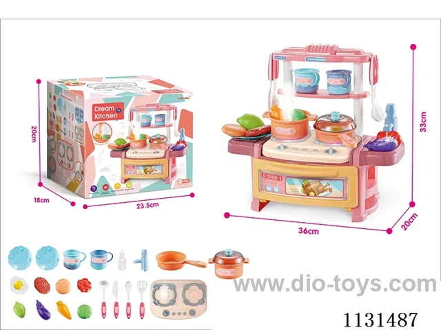 33cm Acoustic Spray Dining Table Pink (No electricity included, electricity included +0.75yuan 3*AAA)