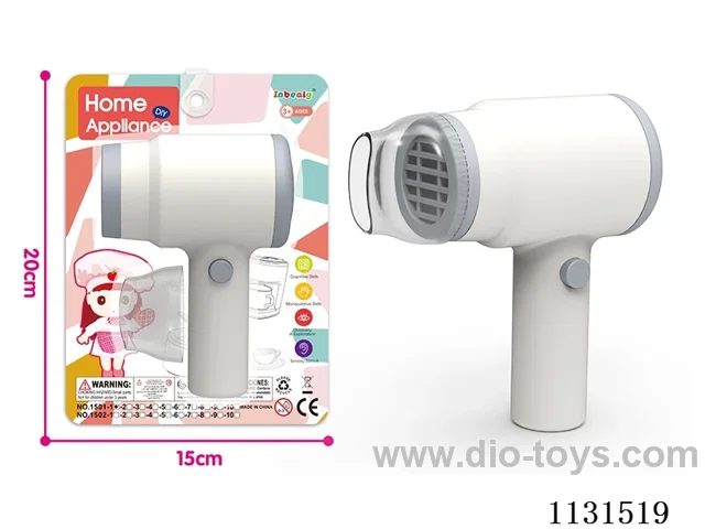 Electric hair dryer (without battery 2*AAA with battery +0.5)
