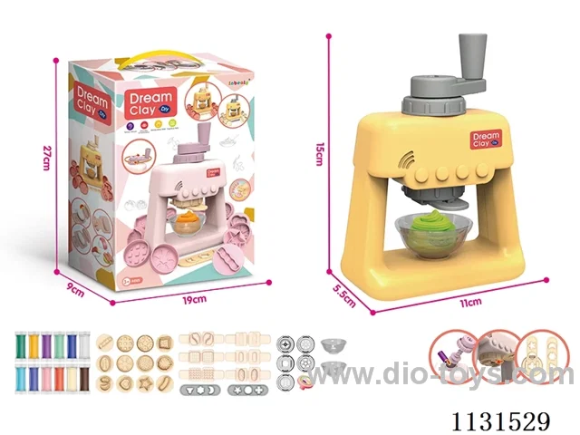 Coloured Clay Ice-cream Maker (Yellow)