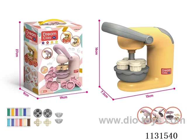Colourful clay burger machine standard version (yellow)