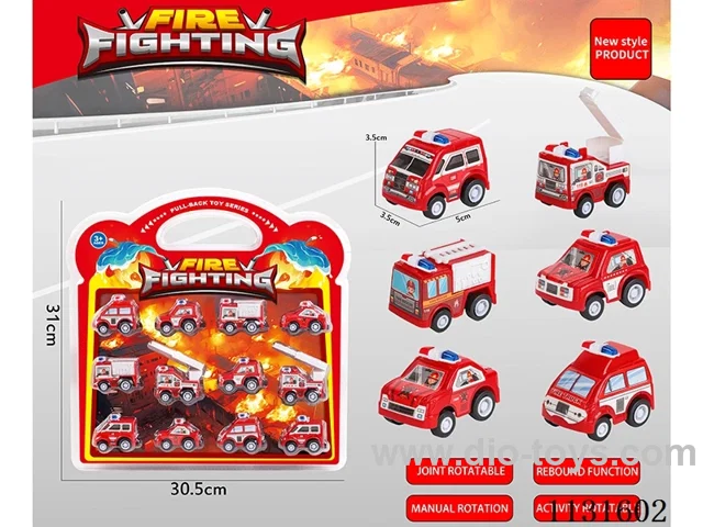 6 fire police car boomerang 12PCS