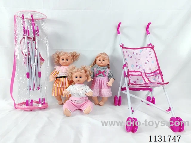 16 inch doll with English IC, plastic stroller