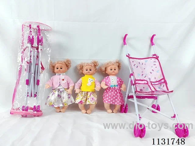 16 inch doll with English IC, plastic stroller