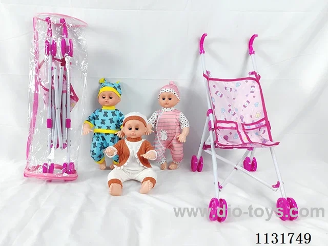 16 inch doll with English IC, plastic stroller