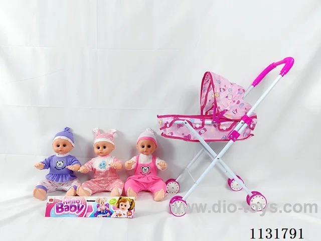 16 inch dolls with English IC, Iron stroller