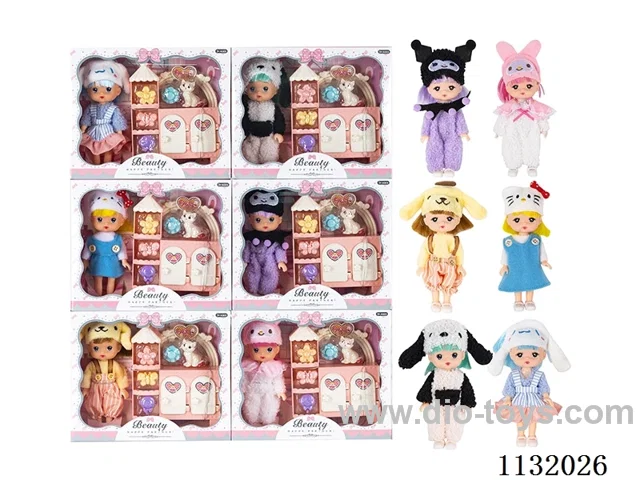 6" Solid Doll with Accessories