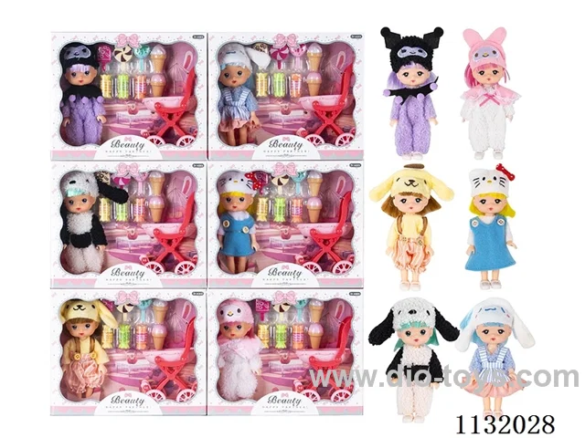 6" Solid Doll with Accessories
