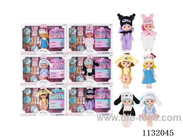 6" Solid Doll with Accessories