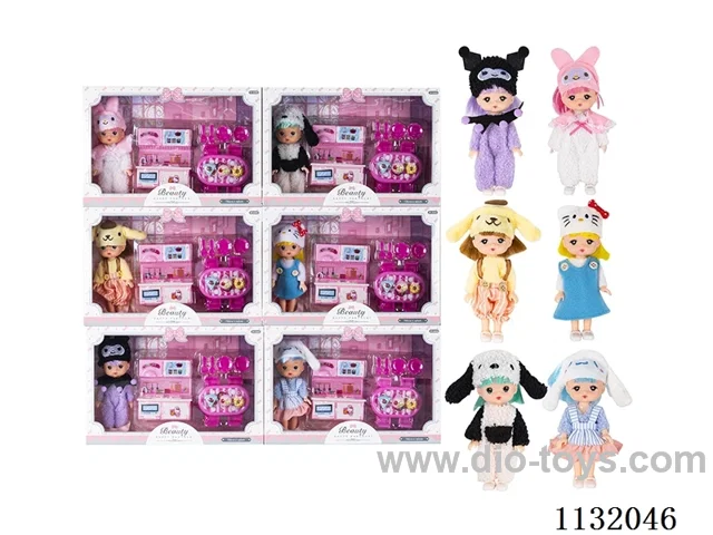 6" Solid Doll with Accessories