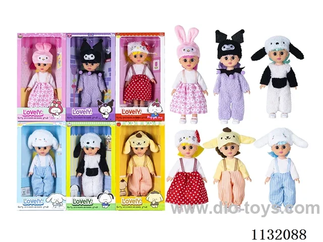 10" Full Body Vinyl 3D Eye Doll with Music