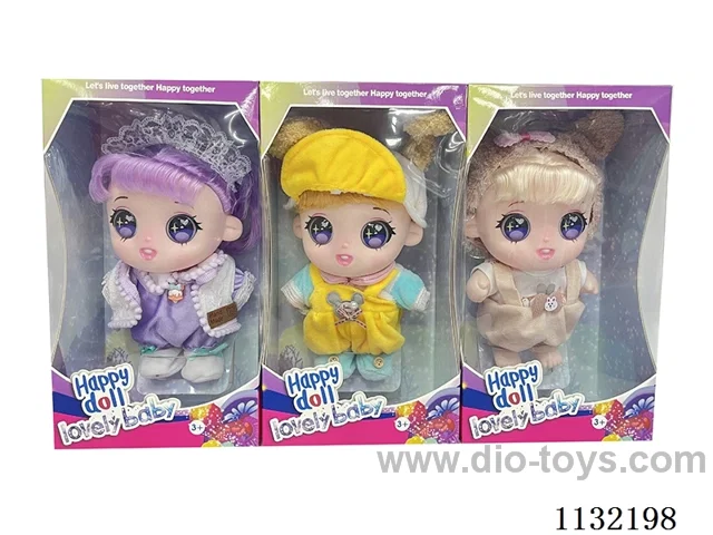 10" Full Body Vinyl 3D Eye Cotton Doll