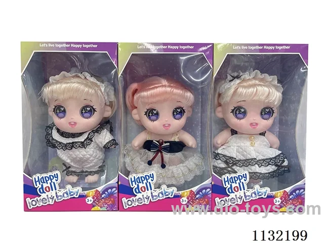 10" Full Body Vinyl 3D Eye Cotton Doll