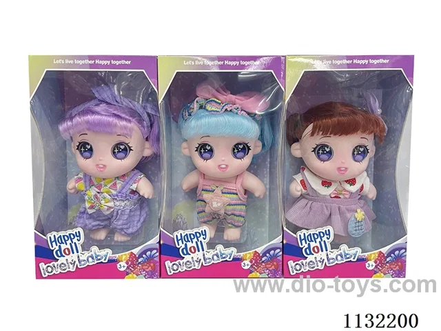 10" Full Body Vinyl 3D Eye Cotton Doll