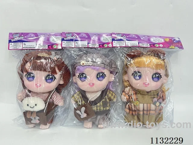 10" Solid 3D Eye Cotton Doll