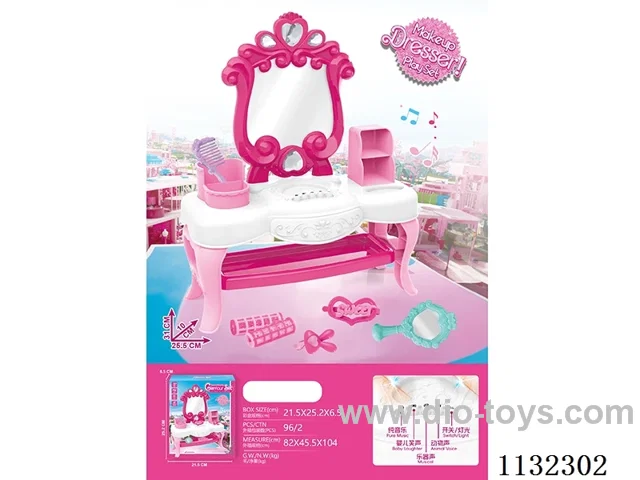 Dresser with Jewellery with lighted music/2*AA batteries not included