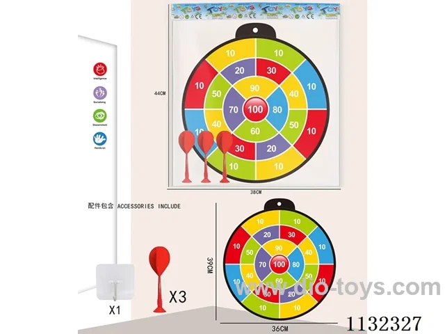36CM Sticky ball target +3 darts
