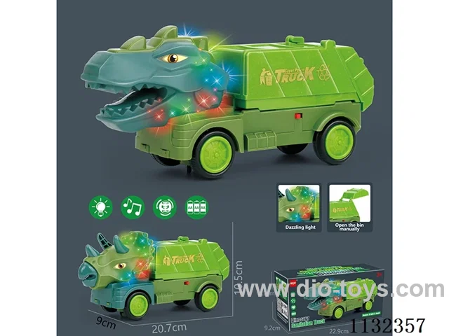 B/O Sound and Light Series Dinosaur Sanitation Vehicle