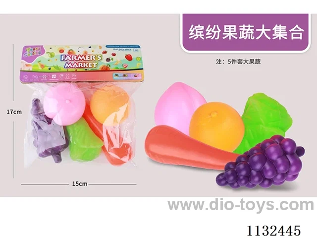 Simulation fruit and vegetable toys 5PCS