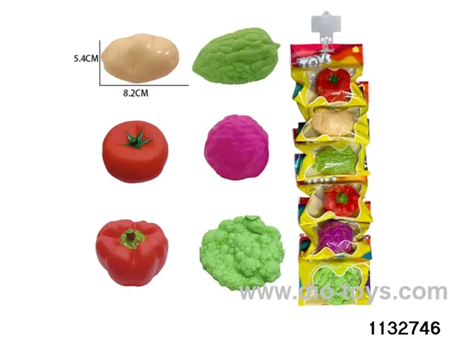 vegetable enameled in plastic 6pcs